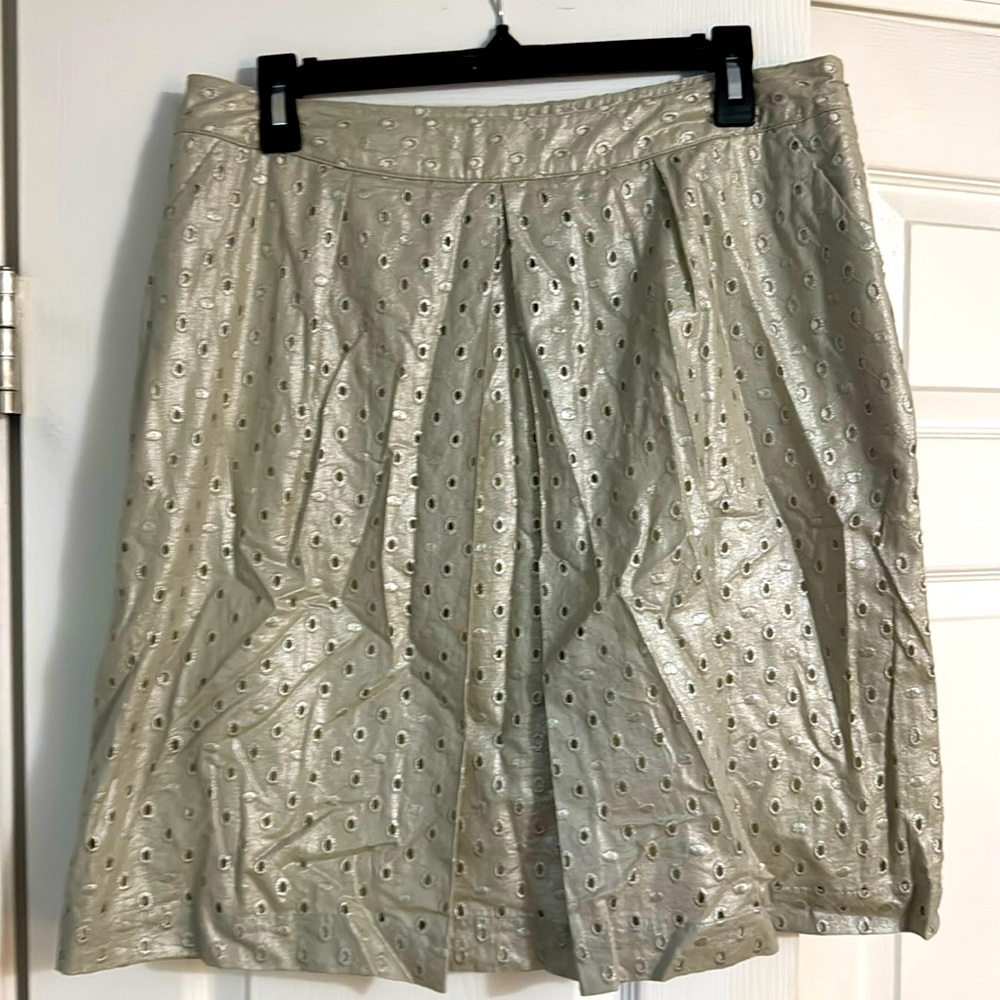 Boden Limited Edition Silver and Cream Skirt